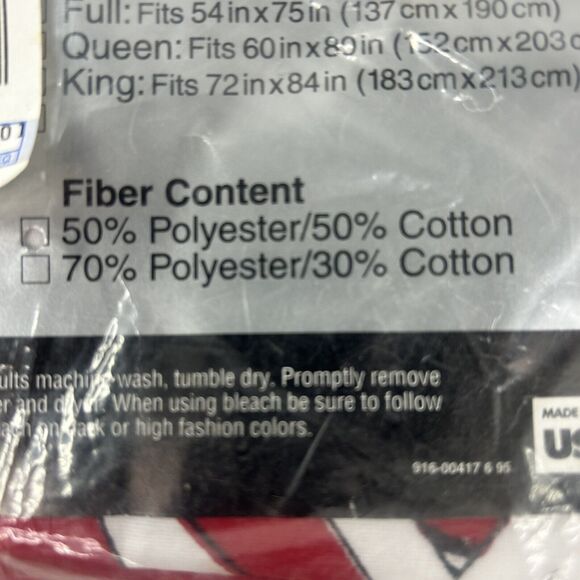 Set Of 2 Vtg 90’s Chicago Bulls Pillow Shams Standard Performance by Springs NEW - Picture 9 of 9